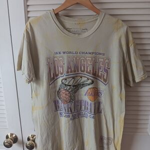 Mitchell & Ness Nostalgia Los Angeles Lakers Tee - Yellow And White